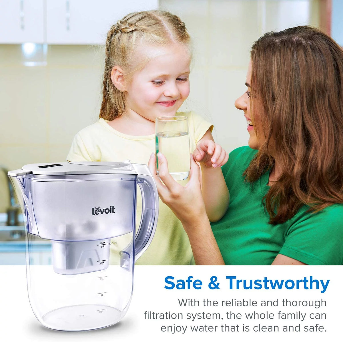 Water Filter Pitcher 10 Cup White W855563