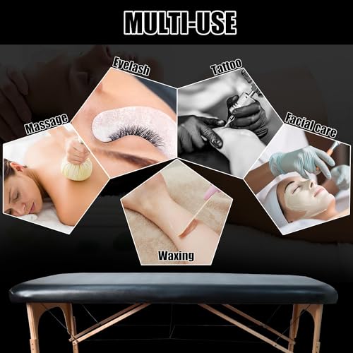 Black Waterproof PU Massage Table Cover V45032