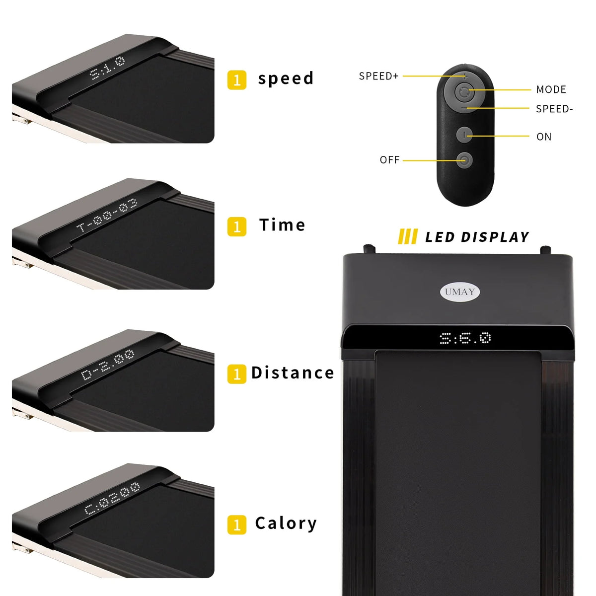 Foldable Electric Treadmill M33699