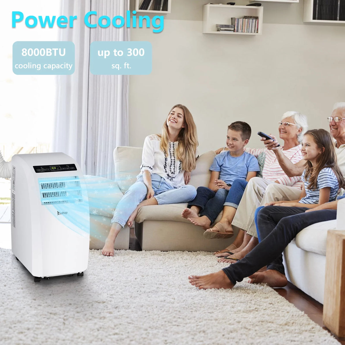 White Portable Air Conditioner F846