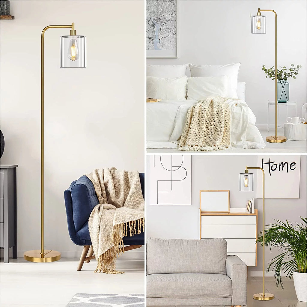 67” Gold Industrial Floor Lamp P354902