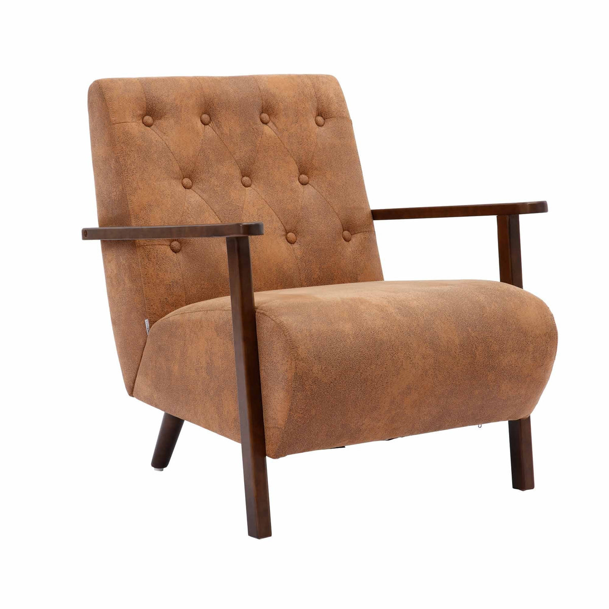 Lounge Arm Chair Wood Frame E77856