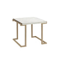 Faux Marble Champagne End Table I9804