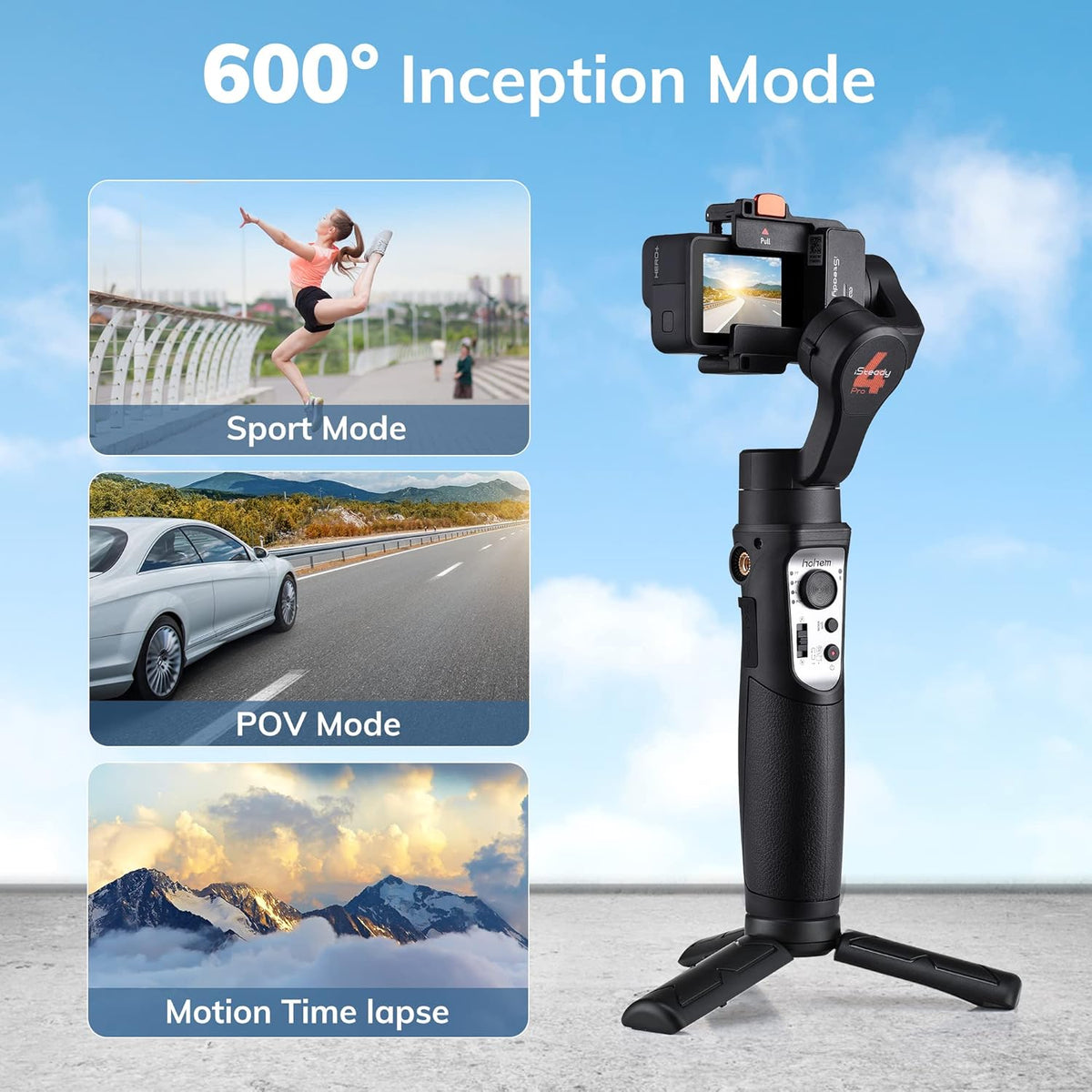 3-Axis Gimbal Stabilizer with Tripod F2529