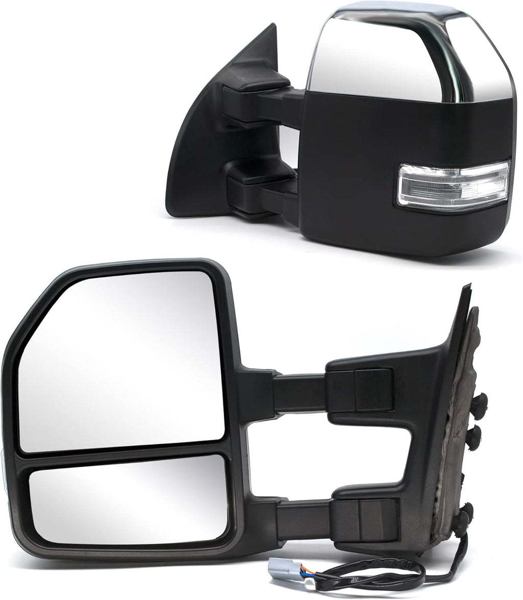 Black Power Heated Towing Mirror V98581