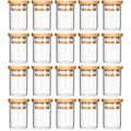 Glass Jar with Wooden Lid 4 fl oz 20-Pack S79550