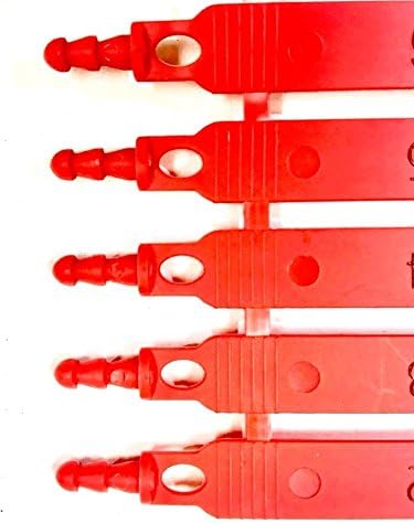 Red Plastic Seal Security with Print Progressive Numbering H942375