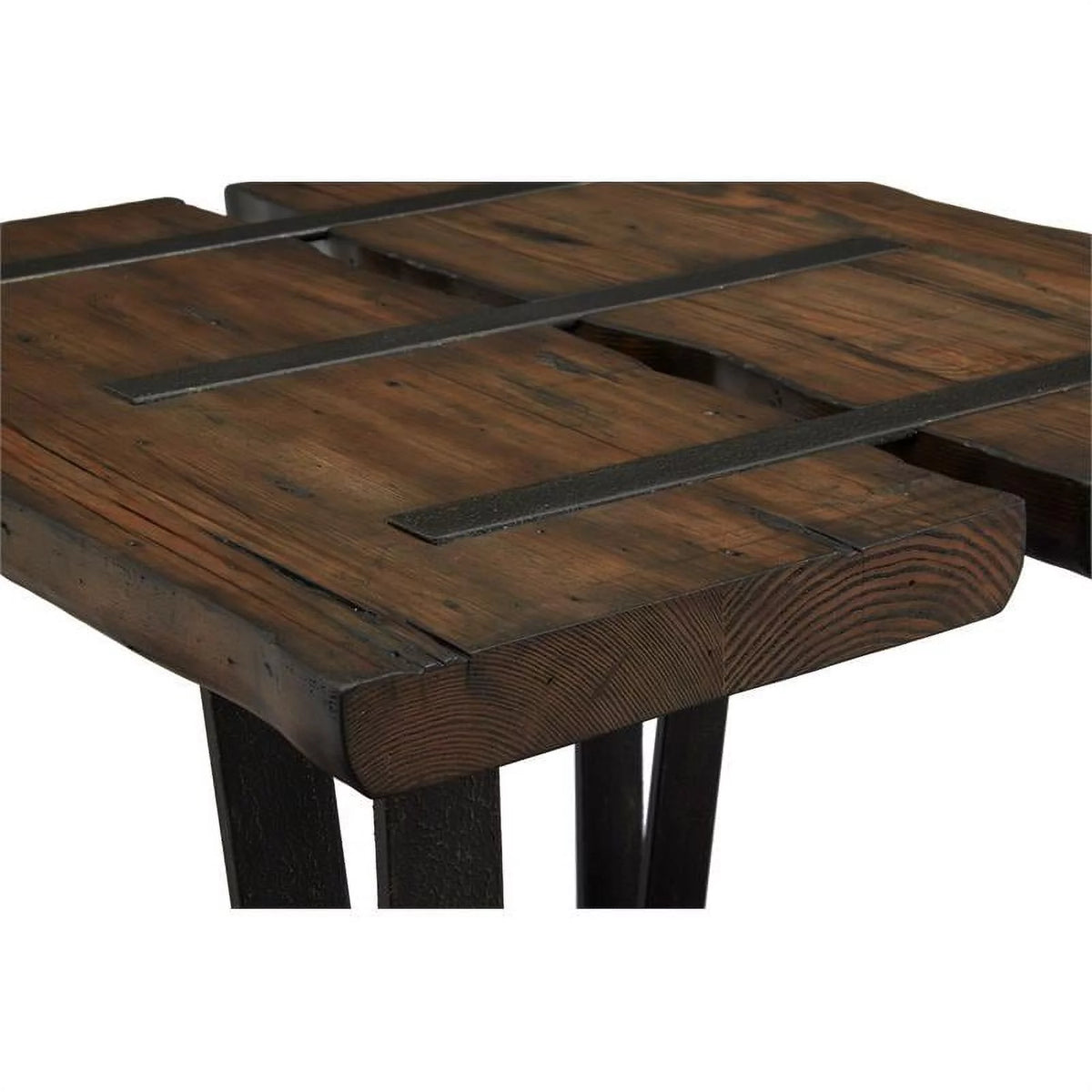 Set of 2 Metal and Wood End Table S361041