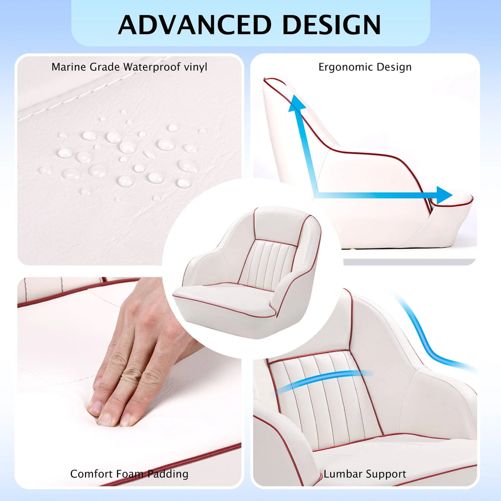 Soft Leather Single Seat Boat Seat K1389