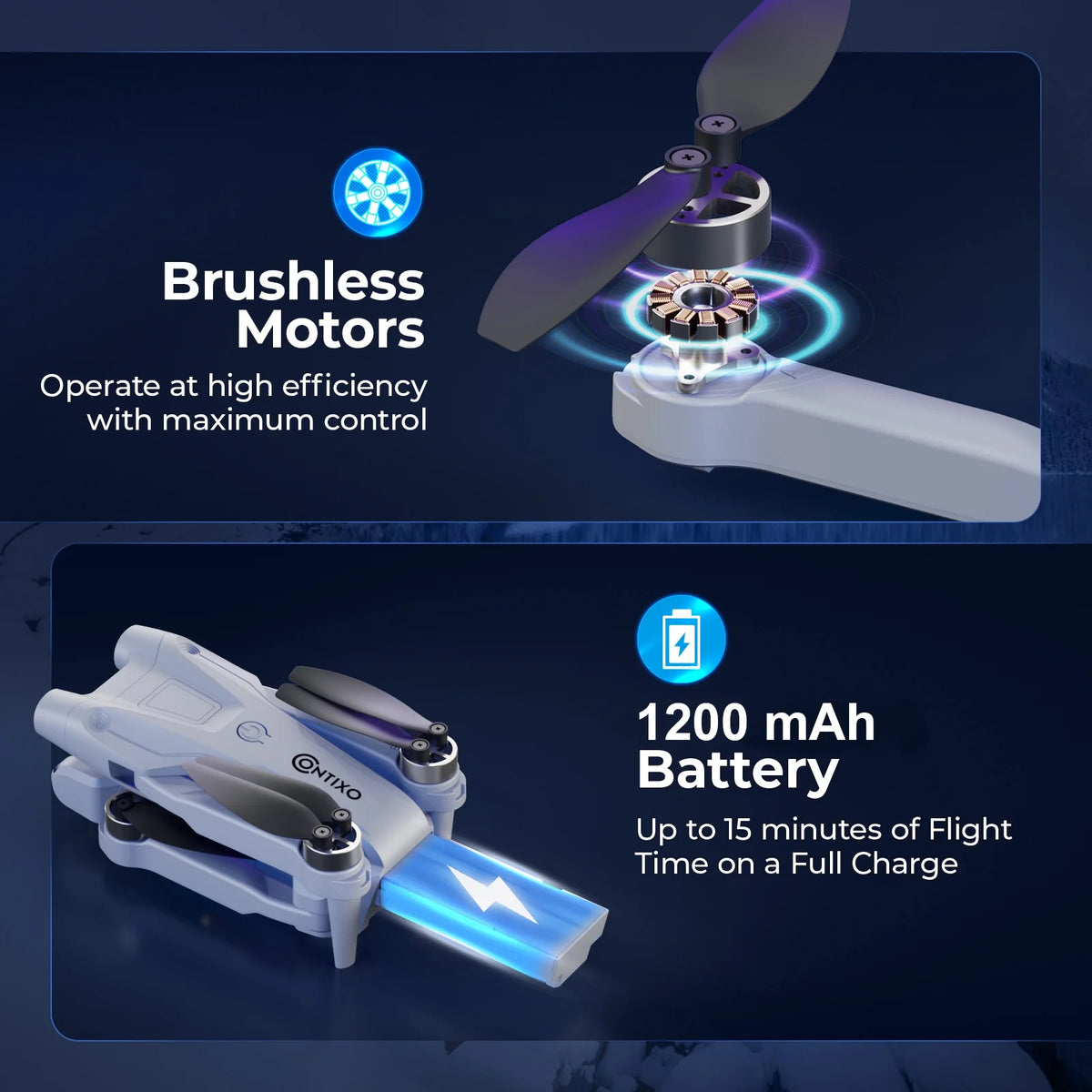Foldable RC Drone with 1080P HD Camera B73935
