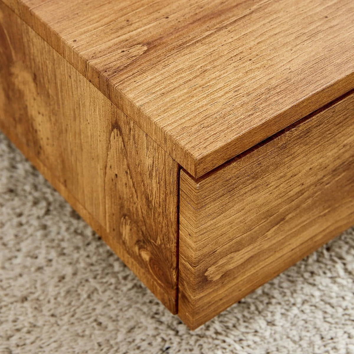 Modern Coffee Table with 2 Drawers White Finish P315