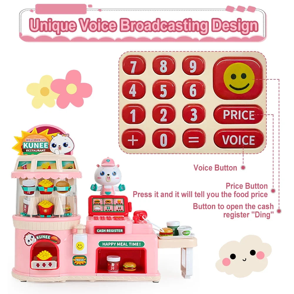 Toy Cash Register Play Set with Scanner I1816