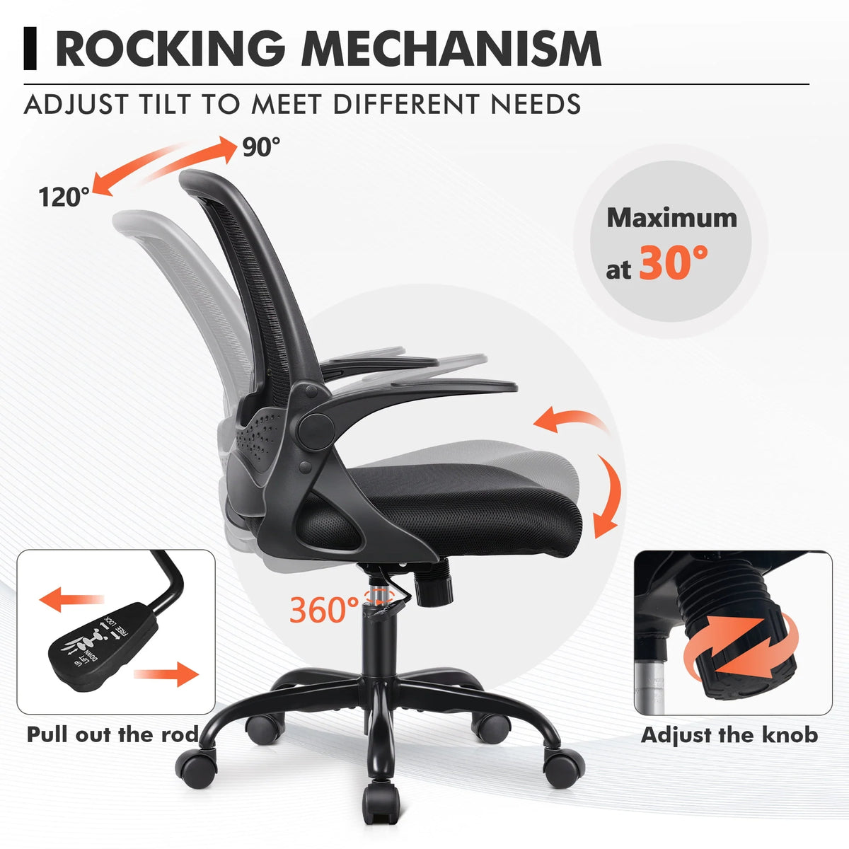 Black Ergonomic Mesh Office Chair S655