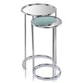 12 x 12 x 22 in. Nested Mirror Table Set of 2 Z4316