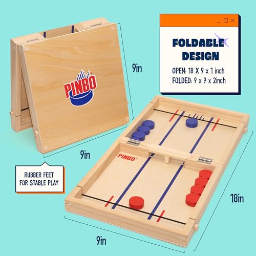 Foldable 2-Player Wooden Tabletop Game Z7717