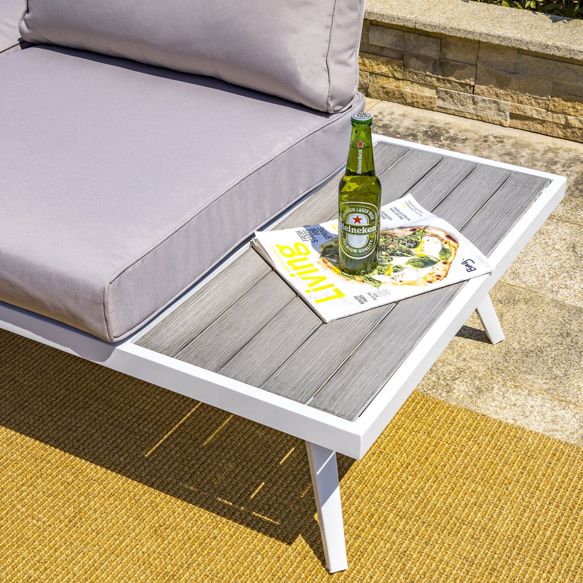 5 Piece Outdoor Patio Furniture Set Grey C378