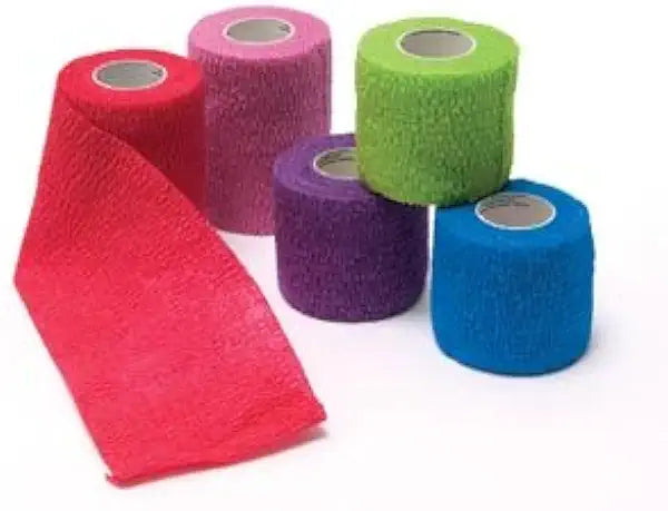 Cohesive Bandage, Assorted Colors, 2" x 5 yd, Pack of 36 N732143