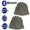 Slate Grey Wireless Rechargeable Bluetooth Rock Speaker Pair L930