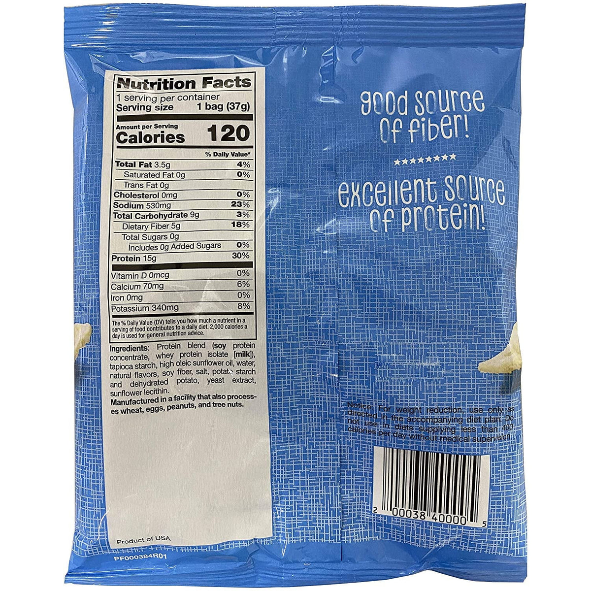 High Protein Low Carb Low Fat Gluten Free Chips S2561