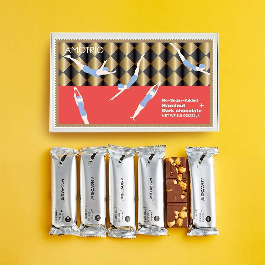 Maltitol Sweetened Hazelnut Chocolate Bars, 6 Ct X823