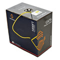 CAT6 Plenum Bulk Ethernet Cable 1000ft 23AWG 4Pair Solid UTP Yellow L9659