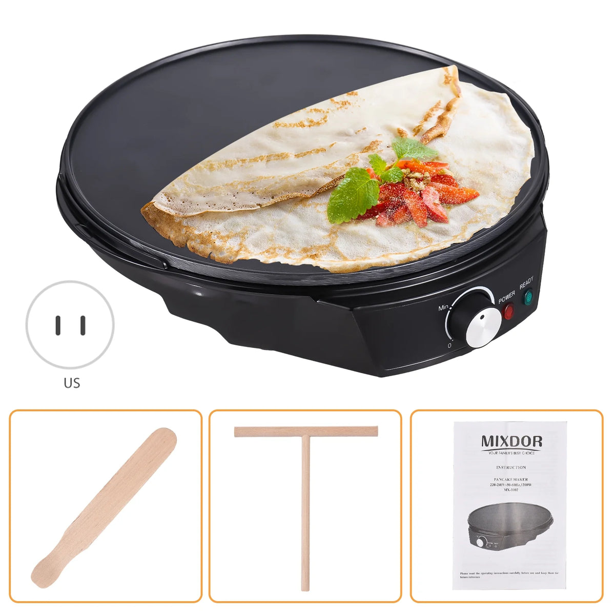 Electric Non-stick 1200W Pancake Maker W194