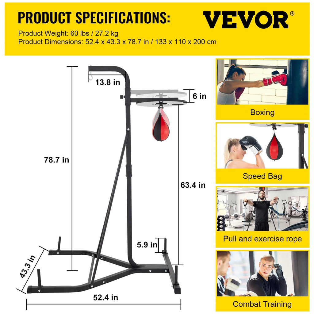 Free Standing Foldable Single Station Punching Bag Stand P85379
