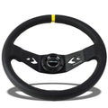 Black Leather 2-Spoke Steering Wheel X147