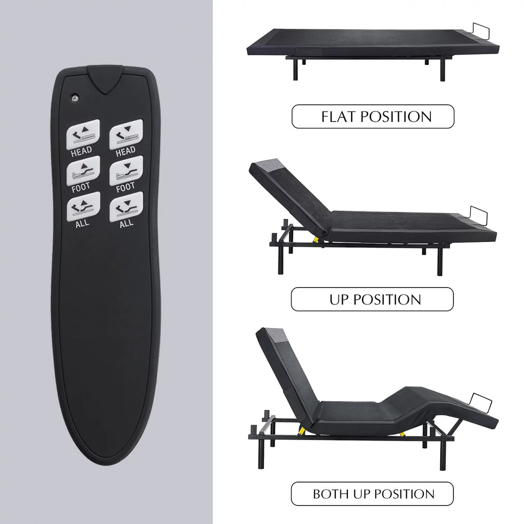 Queen Size Adjustable Bed with Wireless Remote E26182