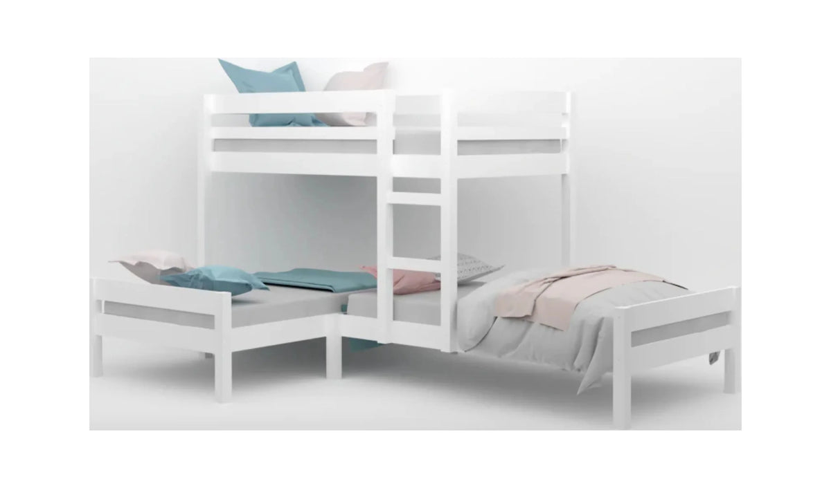 Corner Triple Bunk Bed L346