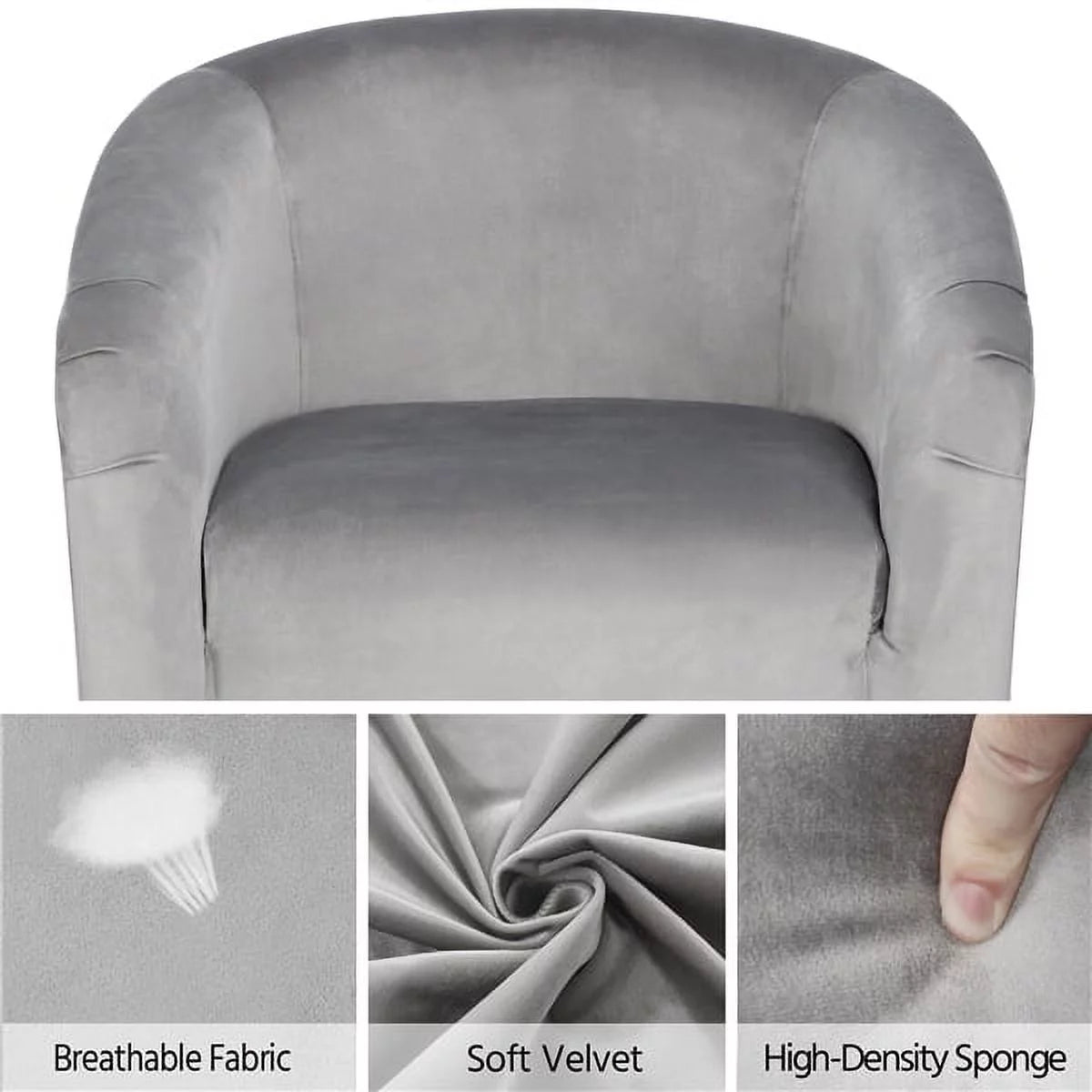 Yellow Upholstered Velvet Accent Chair Z12006