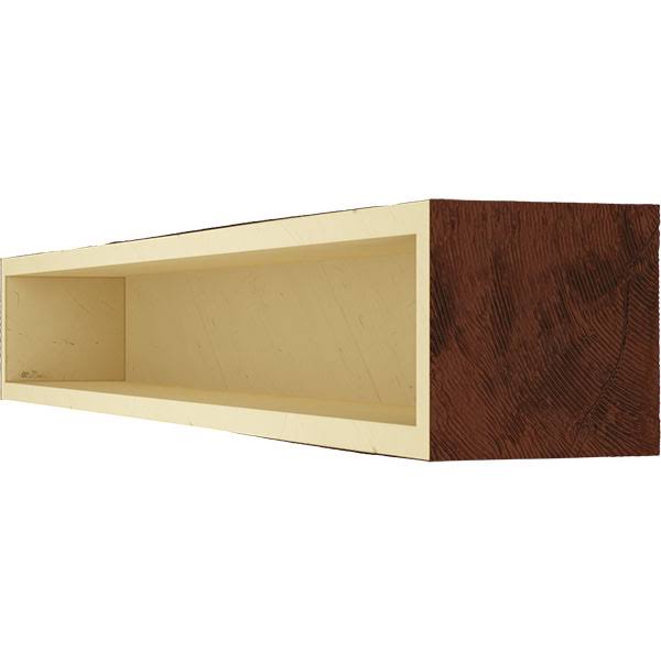 Rough Sawn Faux Wood Fireplace Mantel A7875