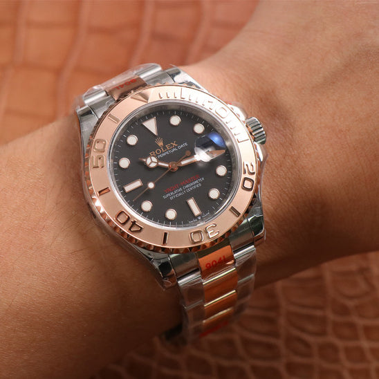 Rose Goldmix Black & Brown Dial Stainless Steel 40m F37455
