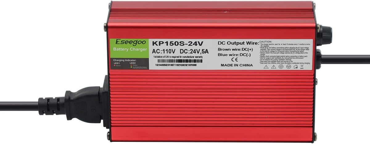 24V 5A Battery Charger with 3-Pin XLR Connector Pack of 2 Q149733