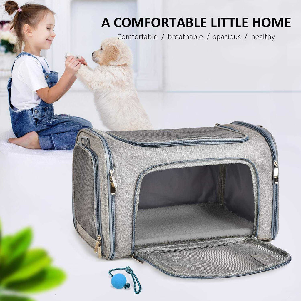 Cat Dog Pet Carrier for Small Medium Cats Puppies up to 15 Lbs V74004