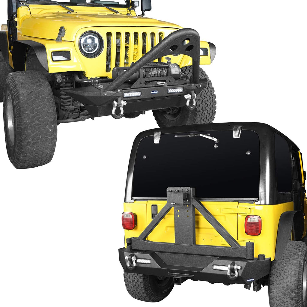 Front & Rear Bumper Combo with Tire Carrier M1502