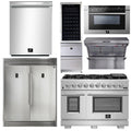 48 Inch Pro Gas Range, Range Hood, Refrigerator, Microwave Drawer, Dishwasher, Wine Cooler B519