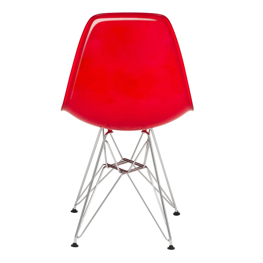White Red Set of 2 Dining Side Chair J7292