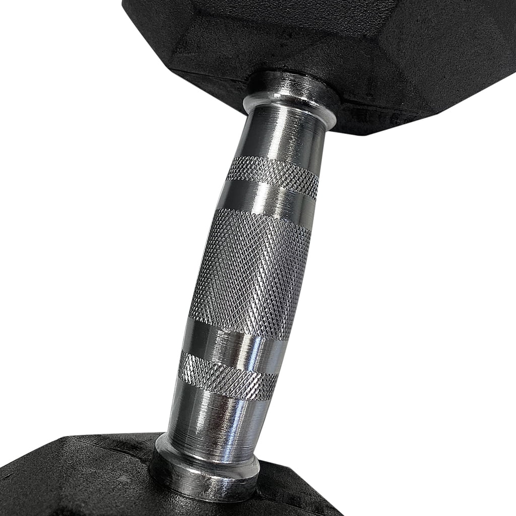 25lb Rubber Hex Dumbbell Pair S7708