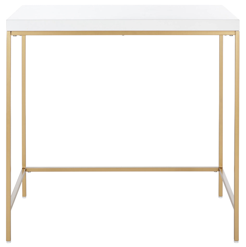 White Gold Wood Writing Desk N89286