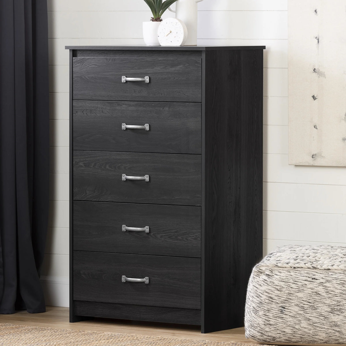 5 Drawer Weathered Oak Dresser N717584