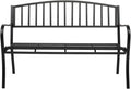 Black Metal Patio Bench B94892