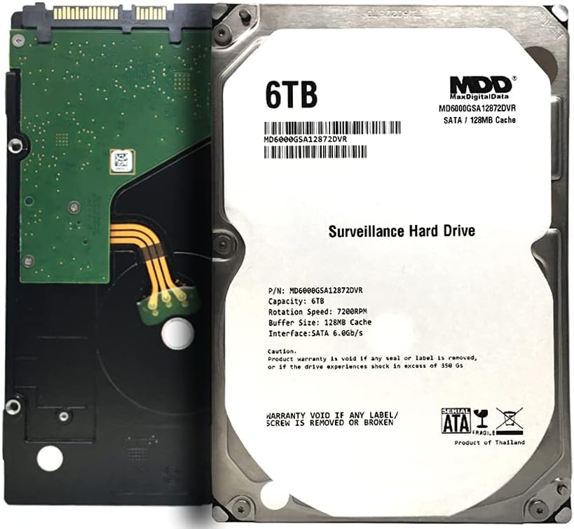 6TB 7200RPM 128MB Cache SATA 3.5 Internal Hard Drive Pack of 2 G133168