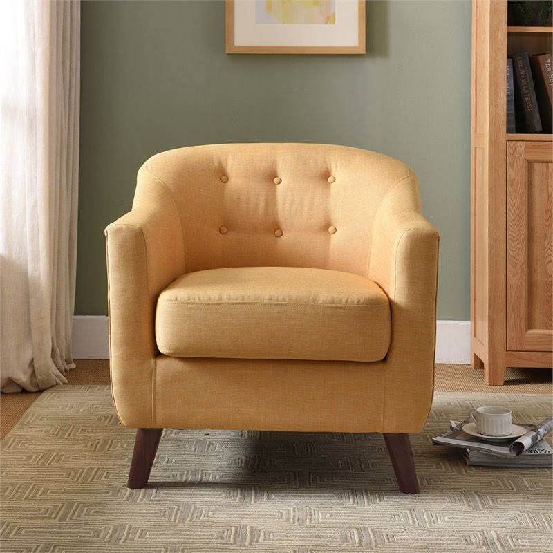 Yellow Fabric Accent Chair H43832