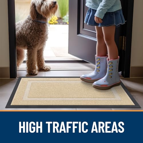Black Waterproof Natural Rubber Doormat Y18298