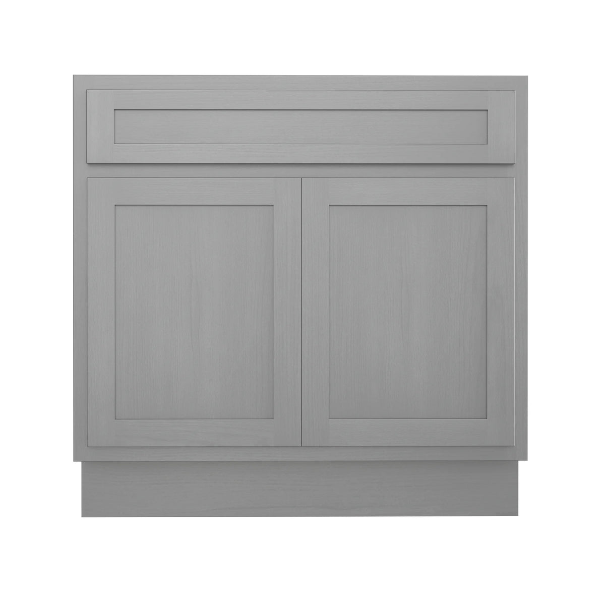 30 Inch Double Shutter Door Bathroom Vanity Base Cabinet with Soft Closing Drawer O2046