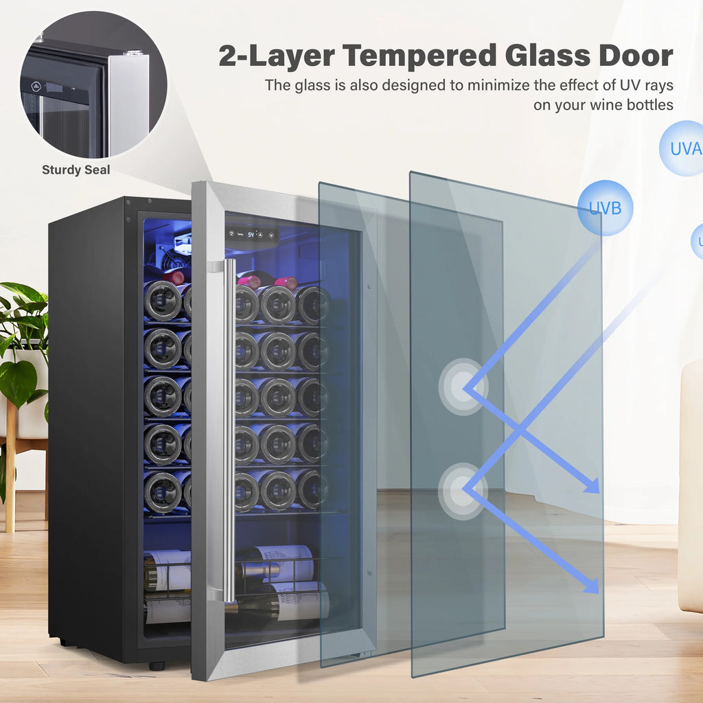 32 Bottle Wine Refrigerator Cooler R972