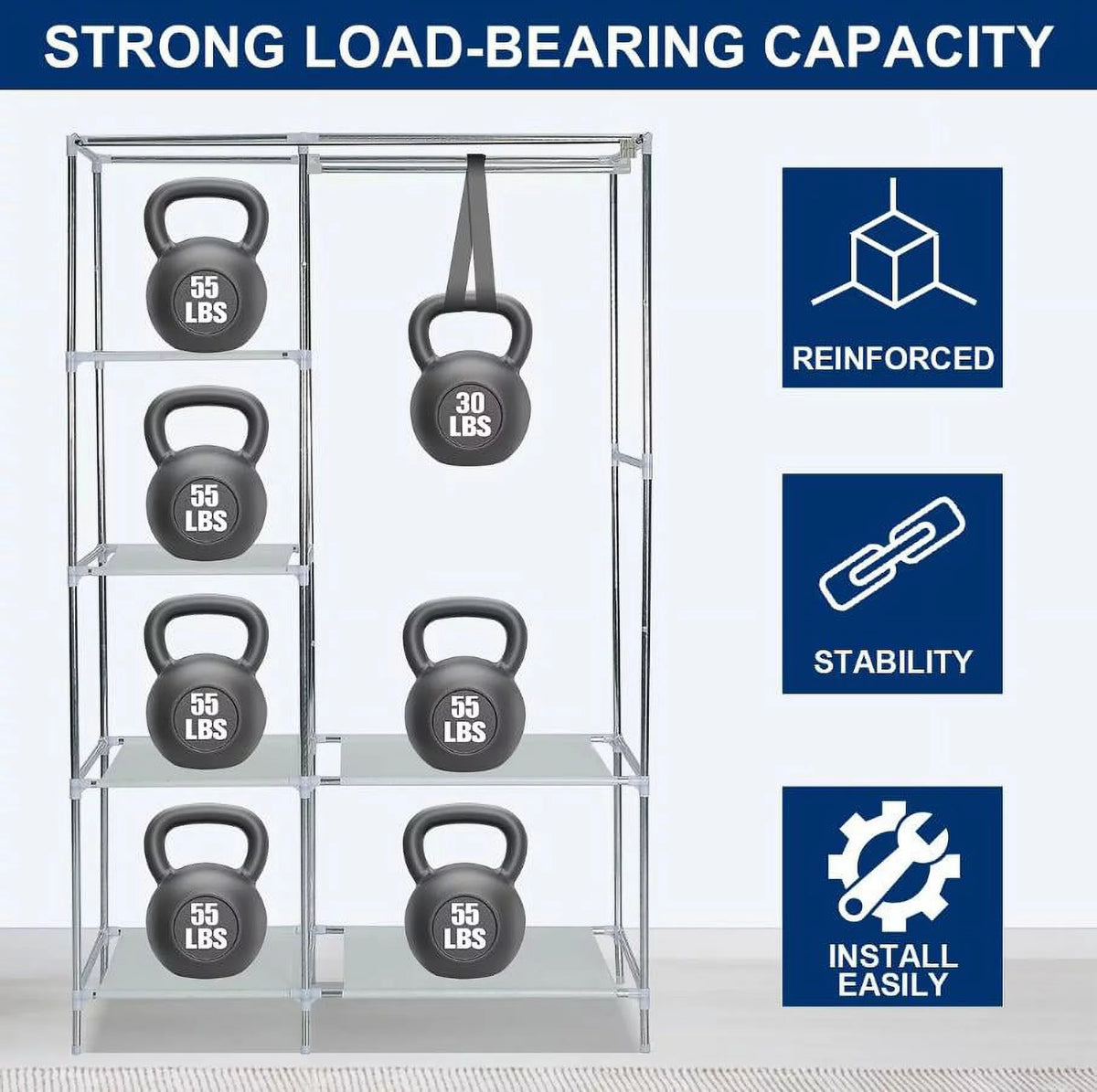 Portable Clothes Closet Wardrobe Storage Organizer C3778