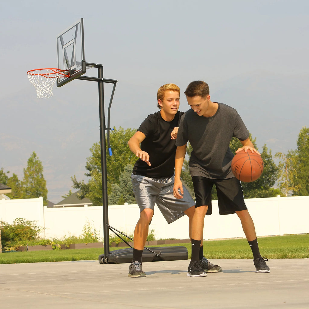 Adjustable Portable Basketball Hoop 48 inch Polycarbonate T482196