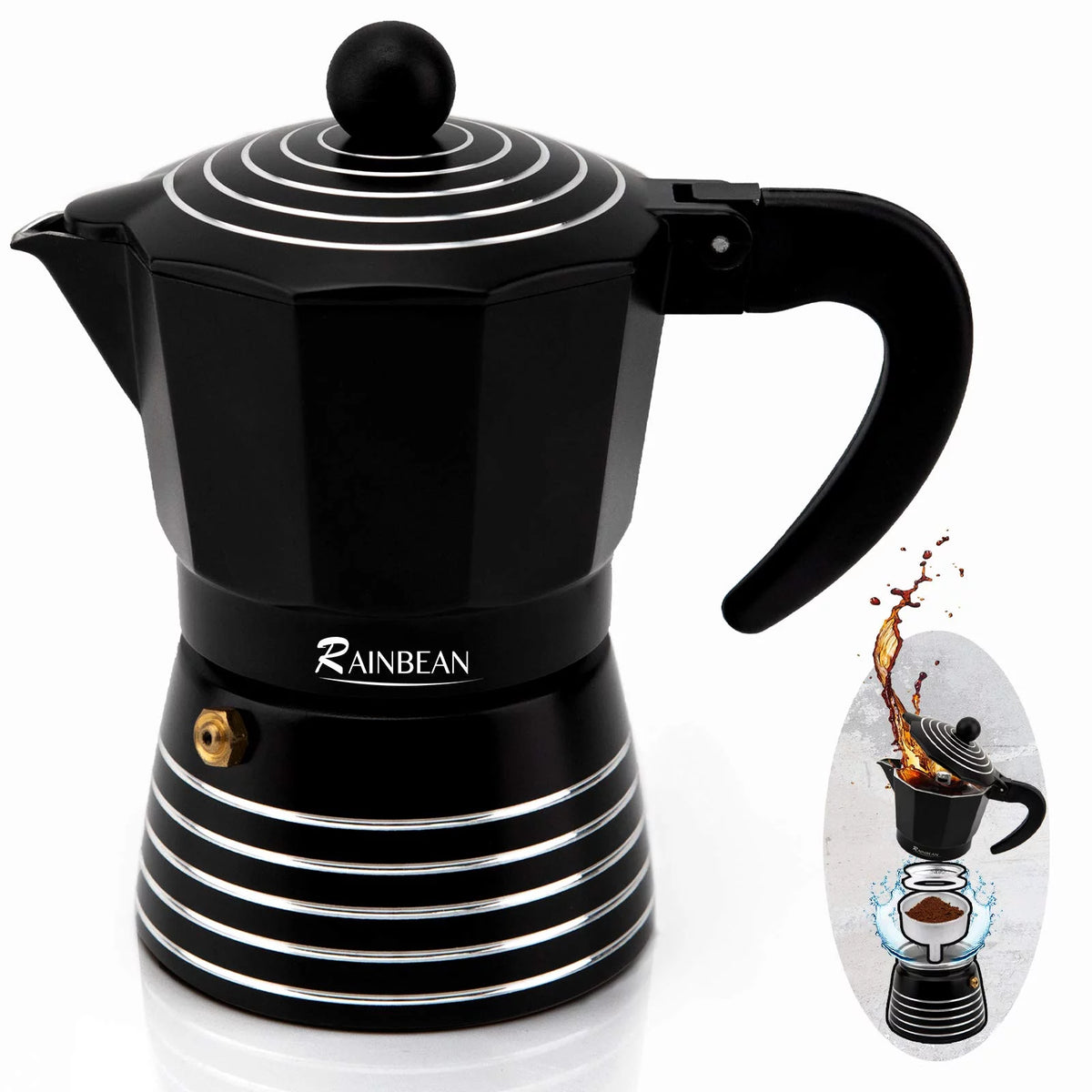 3 Cup Aluminum Stovetop Espresso Maker W2899